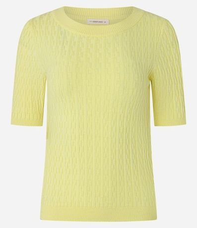 Blusa en Punto Leve con Texturas 5