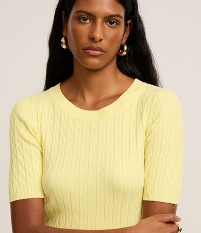 Blusa en Punto Leve con Texturas 4