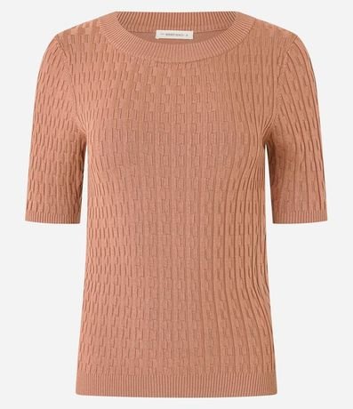 Blusa en Punto Leve con Texturas 5