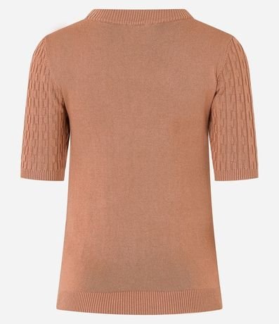 Blusa en Punto Leve con Texturas 7