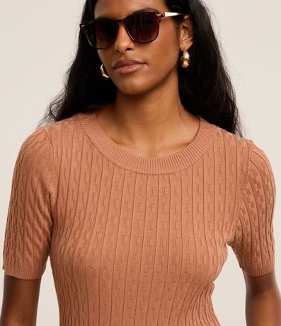 Blusa en Punto Leve con Texturas 3