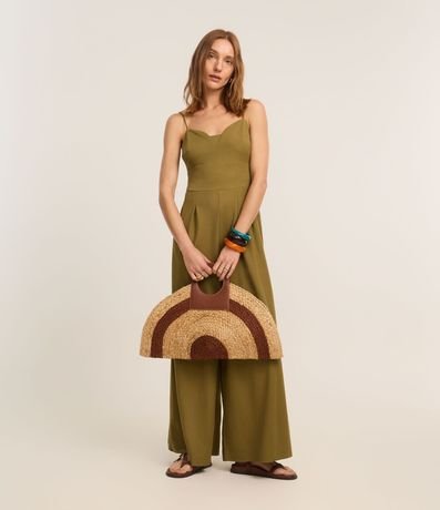 Mono de Breteles en Piquet con Recortes y Pliegues 2