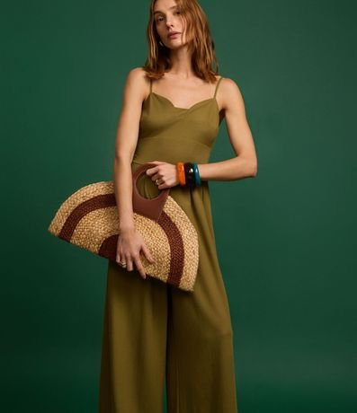 Mono de Breteles en Piquet con Recortes y Pliegues 5