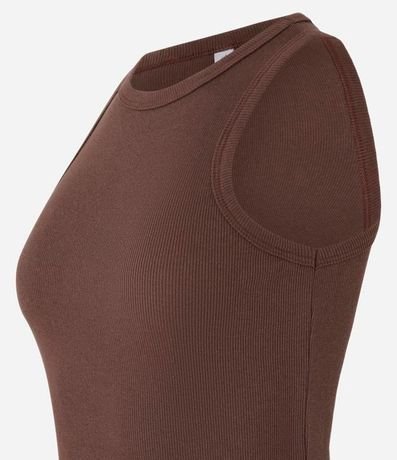 Blusa Musculosa Básica en Rib con Ligera Textura 6