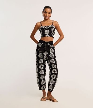 Blusa en Laise con Bordado Floral 2