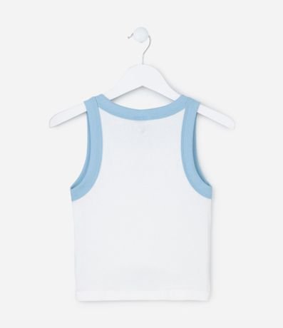 Musculosa Infantil en Rib con Bordado Stitch - Talle 5 a 14 años 3