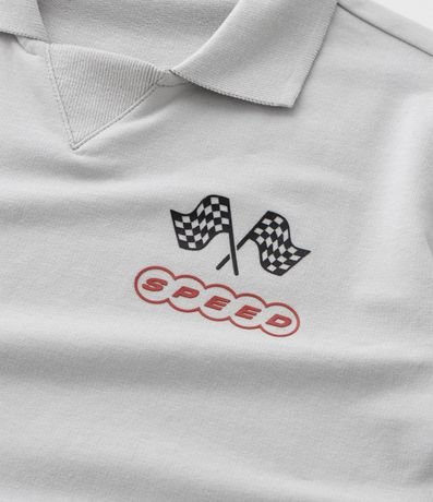 Remera Polo Infantil en Algodón con Estampa de Automovilismo - Talle 5 a 14 años 5