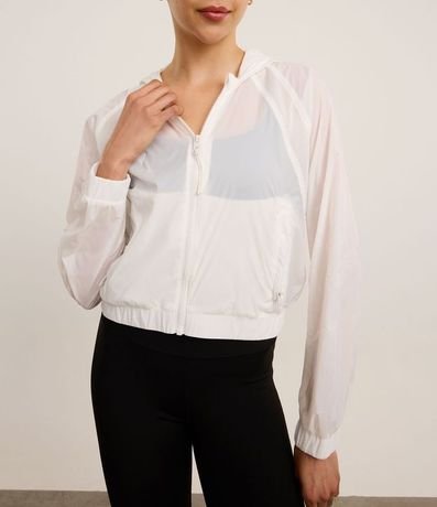 Campera Rompeviento Deportiva en Poliamida con Cierre en Cremallera 4