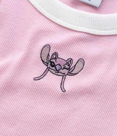 Musculosa Infantil en Rib con Bordado de Angel - Talle 5 a 14 años 5