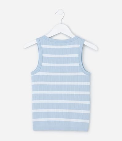 Musculosa Nadador Infantil con Estampa Rayada - Talle 5 a 14 años 2