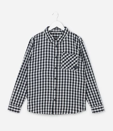 Camisa Infantil con Estampa de Cuadros - Talle 5 a 14 años 2