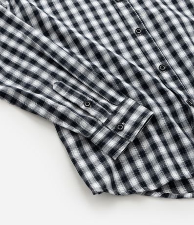 Camisa Infantil con Estampa de Cuadros - Talle 5 a 14 años 5