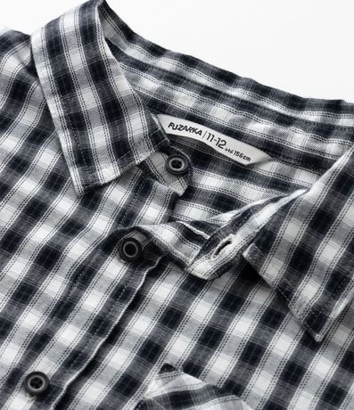 Camisa Infantil con Estampa de Cuadros - Talle 5 a 14 años 7