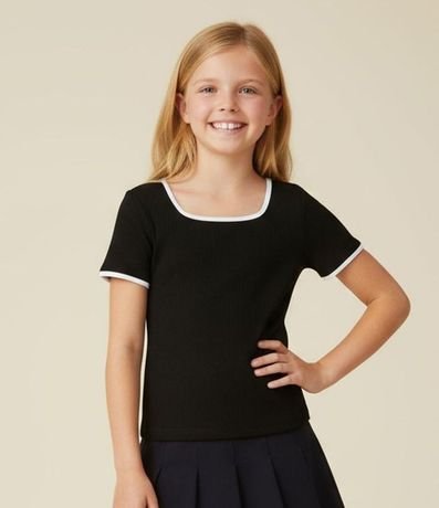 Remera Infantil Seamless Acanalada - Talle 5 a 14 años