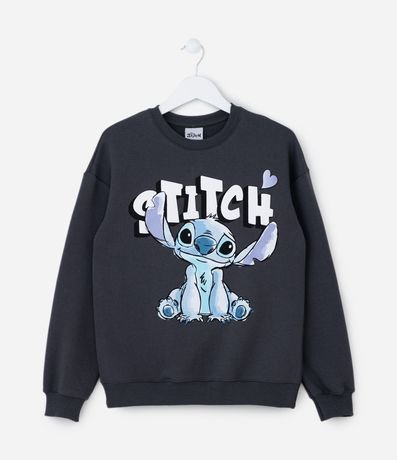 Saco Infantil en Algodón con Estampa de Stitch - Talle 5 a 14 años