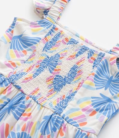 Vestido Infantil con Volados y Estampa Mariposas - Talle 5 a 14 años 9
