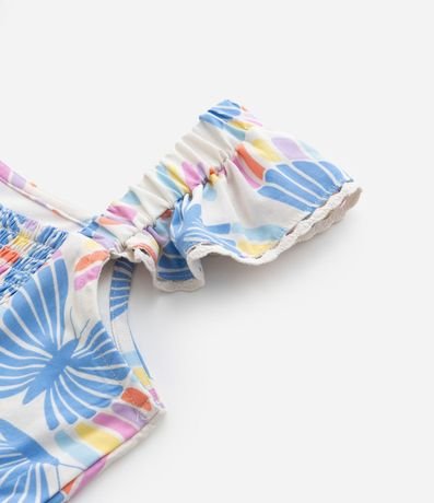 Vestido Infantil con Volados y Estampa Mariposas - Talle 5 a 14 años 8