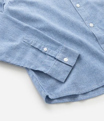 Camisa Infantil con Estampa de Raya y Texturizada - Talle 5 a 14 años 4