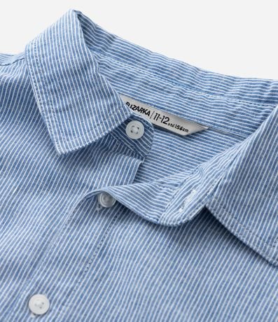 Camisa Infantil con Estampa de Raya y Texturizada - Talle 5 a 14 años 5