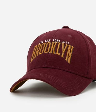 Gorra en Sarga con Estampa Brooklyn 8