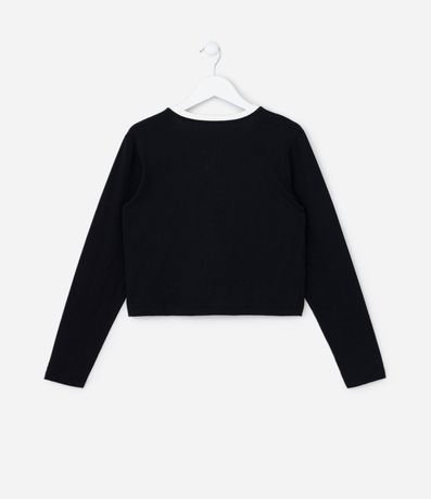 Remera Corta Infantil con Bordado Lazo - Talle 5 a 14 años 2