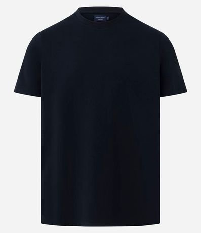 Remera Casual en Algodón con Cuello Redondo