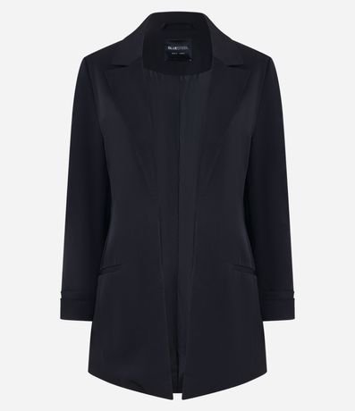 Blazer Alargado en Sastre con Pliegue en las Mangas 5