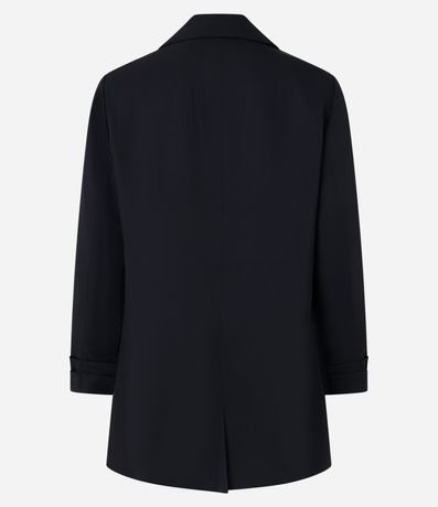 Blazer Alargado en Sastre con Pliegue en las Mangas 6