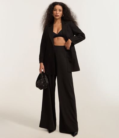 Blazer Alargado en Sastre con Pliegue en las Mangas 2