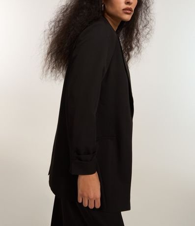 Blazer Alargado en Sastre con Pliegue en las Mangas 4