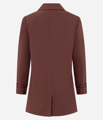 Blazer Oversized Alargado en Sastrería con Pliegues en el Puño 2