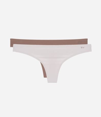 Kit 02 Bombachas Bikini Hilo en Microfibra