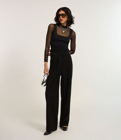 Pantalón en sastrería con Cintos laterales