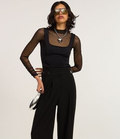 Pantalón en sastrería con Cintos laterales 2