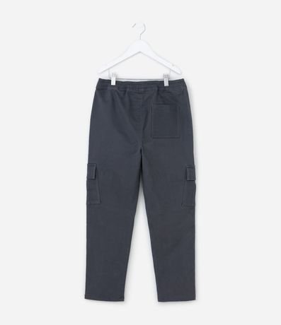 Pantalón Infantil Jogger en Sarga con Bolsillo Cargo - Talle 5 a 14 años 2