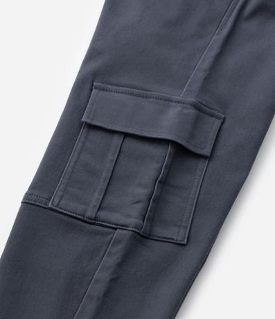 Pantalón Infantil Jogger en Sarga con Bolsillo Cargo - Talle 5 a 14 años 6