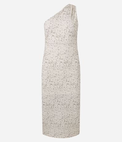 Vestido Midi con Hombro Único y Textura 7