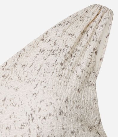 Vestido Midi con Hombro Único y Textura 8