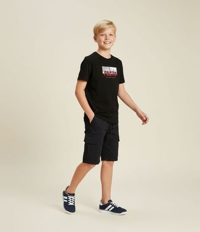 Bermuda Infantil con Bolsillos Cargo y Cremallera - Talle 5 a 14 años