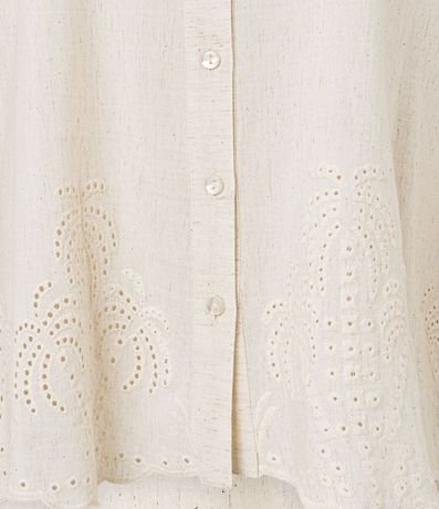 Camisa en Viscolino con Laise en la Bajo 8