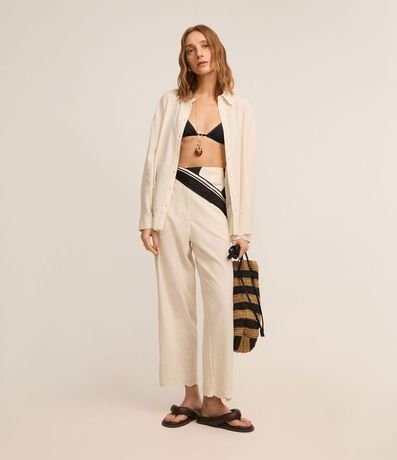 Camisa en Viscolino con Laise en la Bajo 2