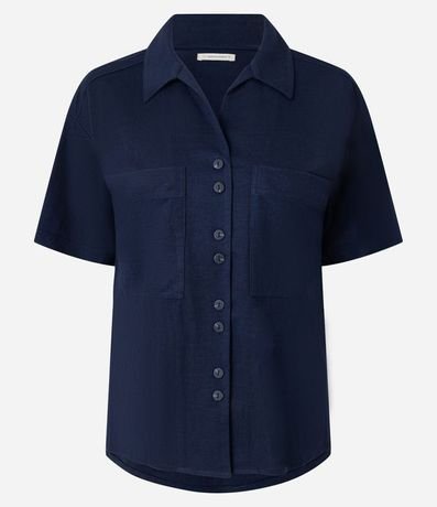 Camisa Texturizada en Orly con Bolsillos y Botones 5