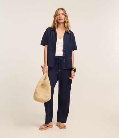 Camisa Texturizada en Orly con Bolsillos y Botones 4