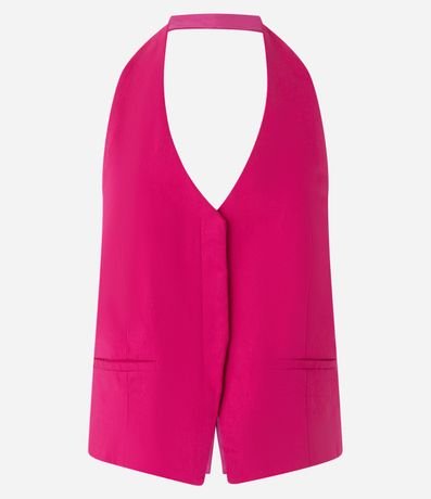 Chaleco Frente Única en Bengalina con Espalda Abertas 5