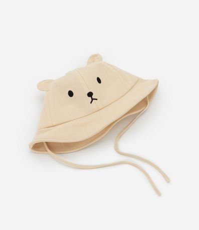 Sombrero Infantil con Bordado Carita de Oso - Talle único