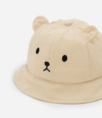 Sombrero Infantil con Bordado Carita de Oso - Talle único 2
