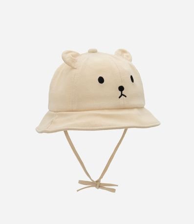 Sombrero Infantil con Bordado Carita de Oso - Talle único 3