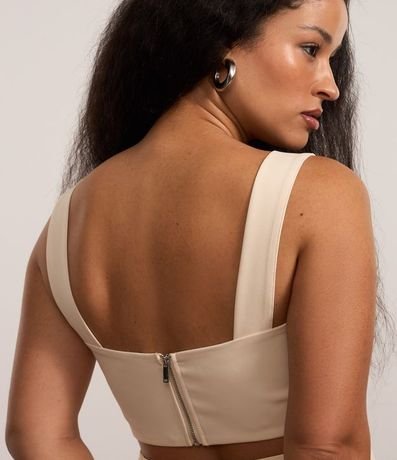 Blusa Cropped Sastrería con Aro en Breteles 6