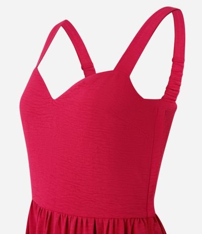 Vestido Evasê Midi en Airflow con Bajo Fruncida 6