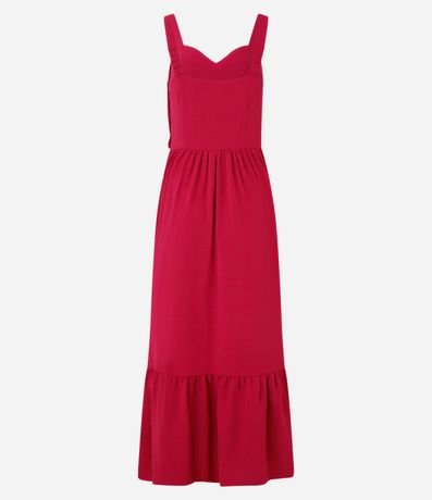 Vestido Evasê Midi en Airflow con Bajo Fruncida 7